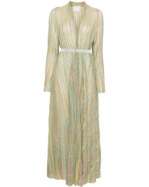 Forte Forte Lurex Midi Dress - Green