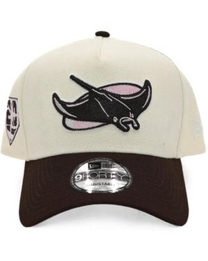 KTZ 9Forty A-Frame Tampa Bay Rays Snapback Cap - White