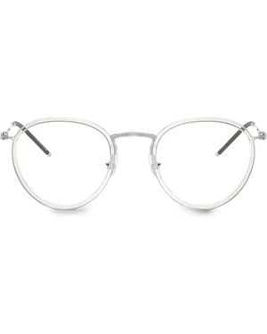 Oliver Peoples Gafas Con Montura Redonda - Blanco
