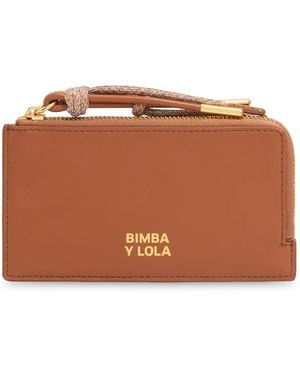 Bimba Y Lola Portafoglio Con Logo - Marrone