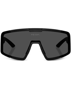 Prada Linea Rossa Geometric Sunglasses - Black