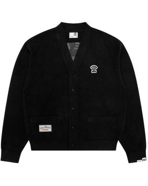 Aape By A Bathing Ape Logo-Detail Cardigan - Black
