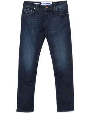 Jacob Cohen Logo-Patch Jeans - Blue