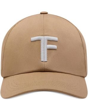 Tom Ford ロゴ キャップ - ナチュラル
