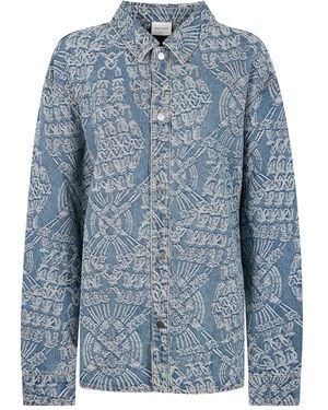 Daily Paper Klassisches Jeanshemd - Blau