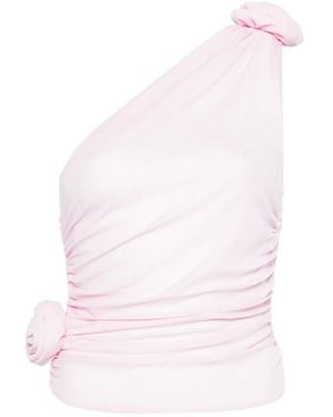 Magda Butrym One-Shoulder Top - Pink