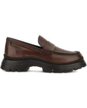 Hogan Round-Toe Loafers - Brown