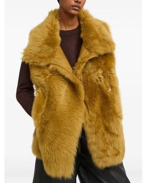 Yves Salomon Toscana Lambskin Jacket - Yellow
