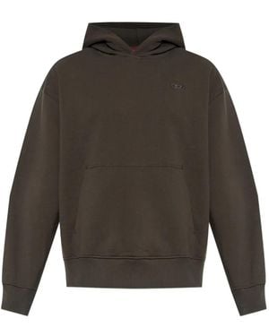 DIESEL Hoodie With Logo Embroidery - Grey