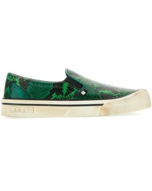 Bally Slip-On-Sneakers mit Print - Grün