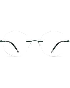 Silhouette Rahmenlose Brille - Weiß