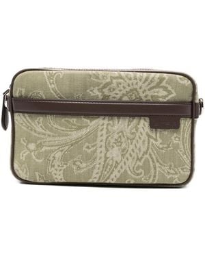 Etro ペイズリー メッセンジャーバッグ - グレー