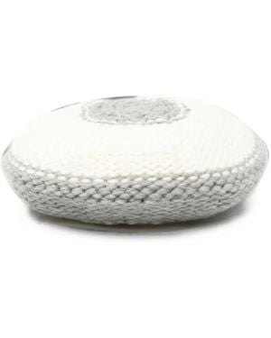 Stine Goya Chunky-Knit Beret - White
