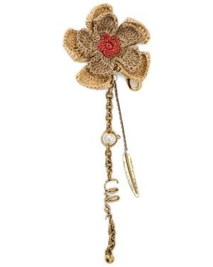 Chloé Crochet-Flower Charm Bag Accessory - Wit