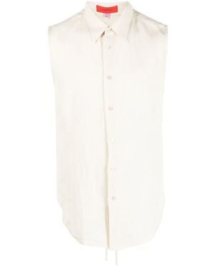 Eckhaus Latta Open-Back Sleeveless Shirt - White