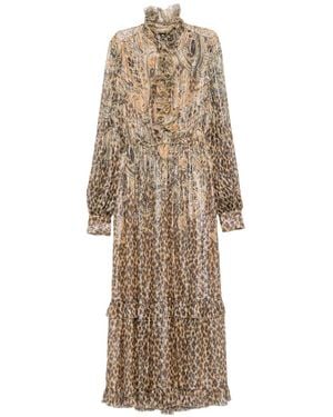 Etro Maxikleid Mit Leopardenprint - Natur