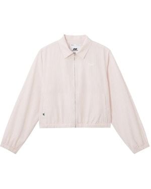 Chocoolate Veste Zippée À Rayures - Pink