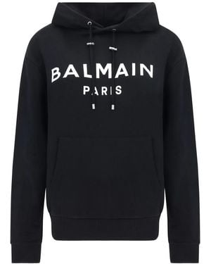Balmain ロゴ パーカー - ブルー