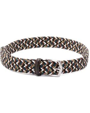 Anderson's Braided Belt - White