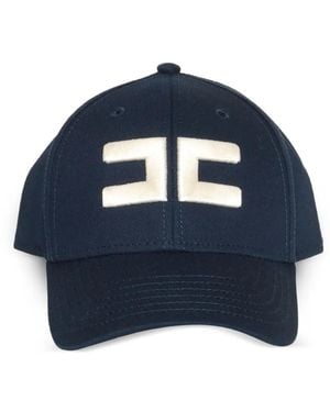 Elisabetta Franchi ロゴ キャップ - ブルー