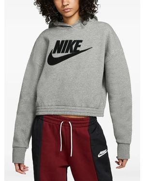 Nike Sudadera Corta Icon Clash Con Capucha - Gris