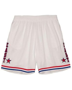 Mitchell & Ness 1985 Nba All-Star Game Striped Swingman Shorts - White