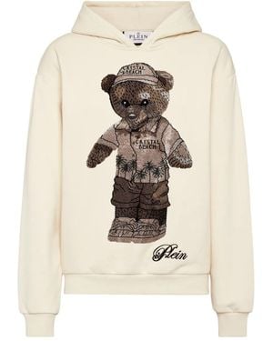 Philipp Plein Sudadera Teddy Beach con capucha - Neutro