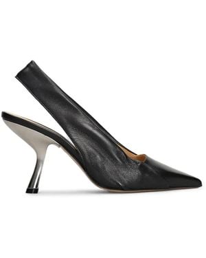 Alchimia Pointed-Toe Slingback Pumps - Black