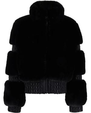Goldbergh Furry Faux-Fur Jacket - Black