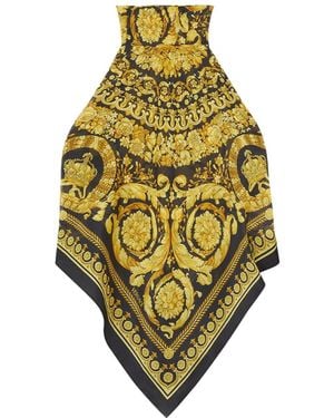 Versace Printed Cover-Up Foulard Top - Yellow