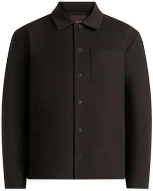 Manière De Voir Valentin Tailored Overshirt Dark - Black