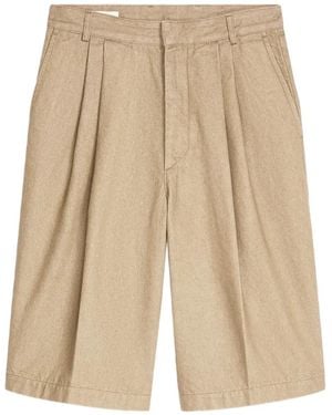 Dries Van Noten Cotton Shorts - Natural
