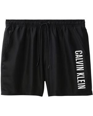 Calvin Klein Costume Da Bagno Intense Power Con Coulisse - Nero