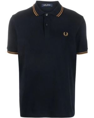 Fred Perry Polo Con Ricamo - Blu