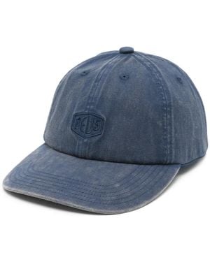 Deus Ex Machina Logo-Embroidered Washed-Effect Baseball Cap - Blue