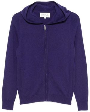 Bompard Zip-Up Cashmere Cardigan - Blue