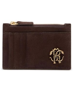 Roberto Cavalli Logo-Plaque Wallet - Brown