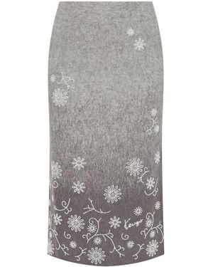 KENZO Beaded Skirt - Gray
