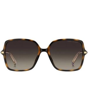Tommy Hilfiger Lunettes De Soleil À Monture Carrée - Noir