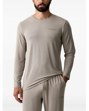 Cristiano Ronaldo CR7 Logo-Print Long-Sleeve Pyjamas - Grey