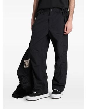 Maharishi Hakama Logo-Print Cargo Trousers - Black