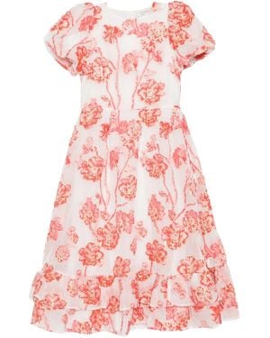 Sister Jane Willa Jacquard Midi Dress - Pink