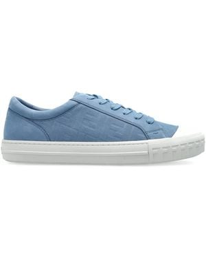 Fendi Domino Textured Low-Top Sneakers - Blue