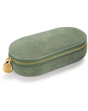 Monica Vinader Suede Jewellery Box - Green