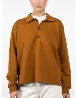 Arlo Mott Cotton Polo Top - Brown