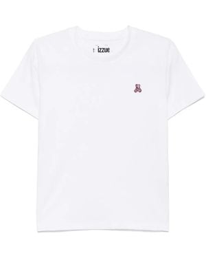 Izzue T-Shirt Con Applicazione Logo - Bianco