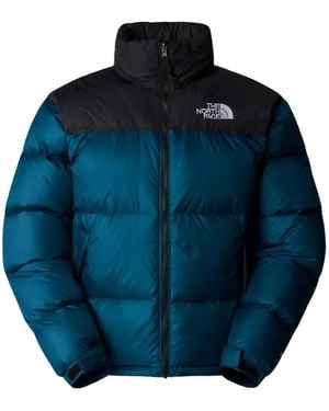 The North Face 1996 Nuptse Colour Block Jacket - Blue