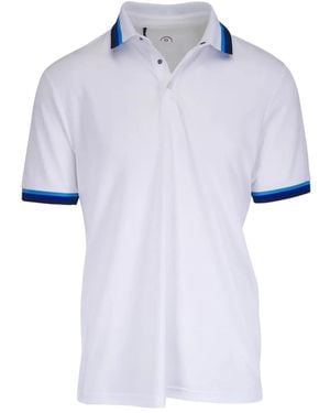 Bogner Polo Con Cuello En Contraste - Azul