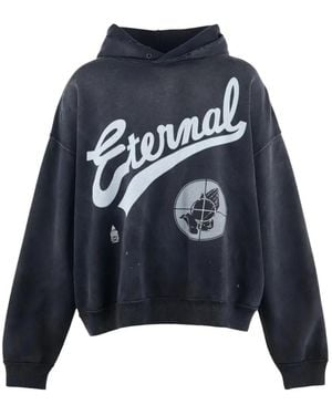 SAINT Mxxxxxx Eternal Graphic-Print Hoodie - Blue