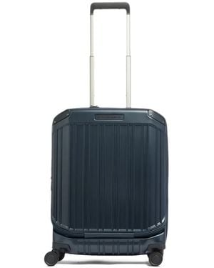Piquadro Dual-Opening Cabin Luggage - Blue